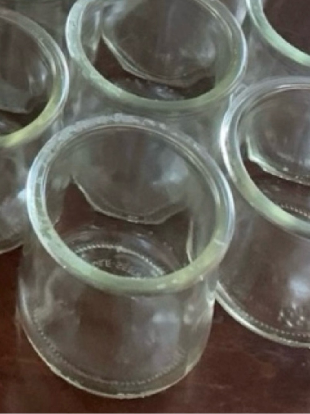 Set of 10 Yoplait Oui Clear Glass Jars - Picture 4 of 5
